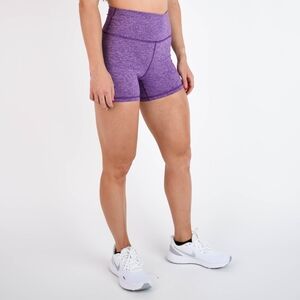 Fleo Purple High-Waist Bike Shorts